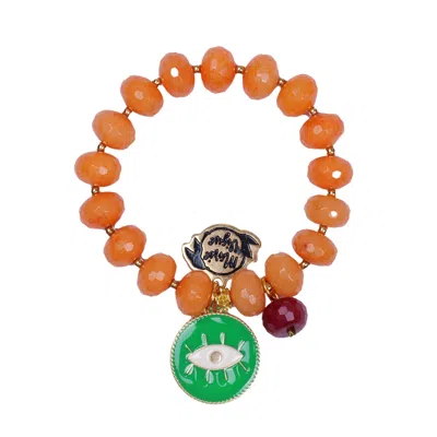Marie Vigue Sun Colour Bracelet Orange/green