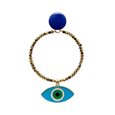 Marie Vigue Turquoise Evil Eye Earrings