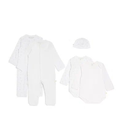 Marie-chantal Kids' Angel Wing 5-piece Gift Set In White