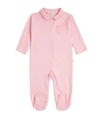 Marie-chantal Kids' Angel Wing All-in-one With Mittens In Pink