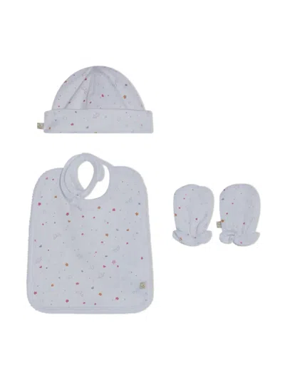Marie-chantal Babies' Angel Wing Nursery Set (set Of Three) In White