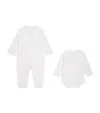 Marie-chantal Angel Wing Playsuit And Bodysuit Set In White