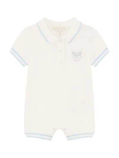 Marie-chantal Baby Boy's Cory Embroidered Romper In Multi