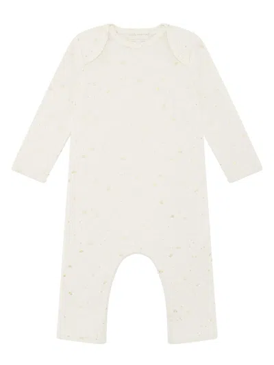 Marie-chantal Baby's Brooklyn Star & Crown Coverall In White