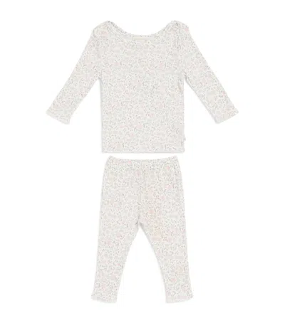 Marie-chantal Kids'  Cotton Aluna Athena T-shirt And Leggings Set In White