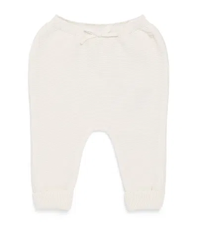 Marie-chantal Kids'  Cotton Coen Trousers In White