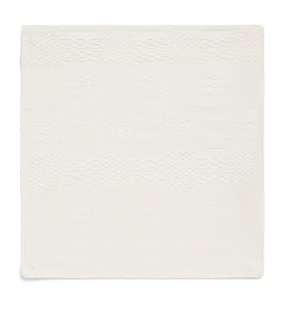 Marie-chantal Cotton Colt Blanket In White