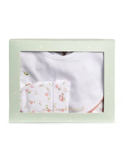 Marie-chantal Floral Gift Set (0-6 Months) In Pink