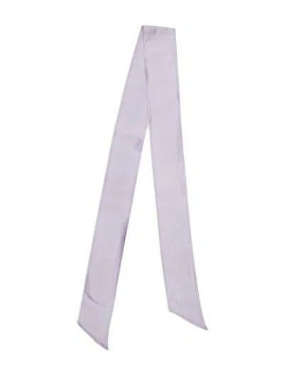 Pre-owned Marie-chantal Silk Scarf In Purple