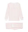 Shop Marie-chantal Striped Amour Pyjamas