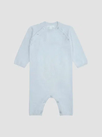 Marie-chantal Unisex Baby's Ariel Cashmere Romper In Blue