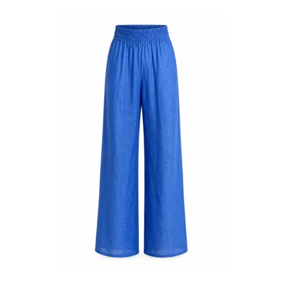 Marielē Women's Anna Trousers - Blue Royal