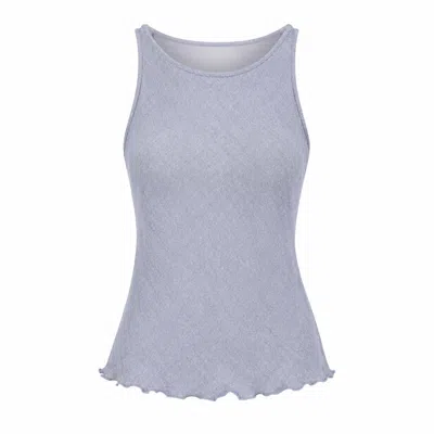 Marielē Women's Blue / White Agnese Reversible Top In Purple