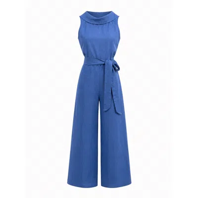 Marielē Women's Elena Jumpsuit - Blue Royal