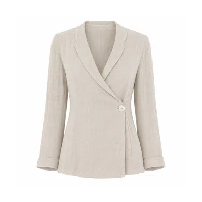 Marielē Women's Neutrals Milano Wrap Blazer