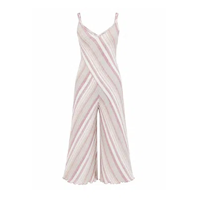Marielē Women's Pink Tania Backless Jumpsuit In Animal Print