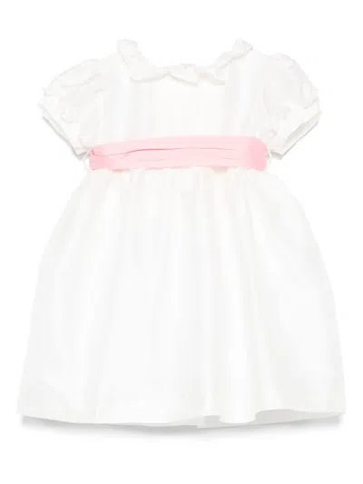 Mariella Ferrari Babies' Belted Dress In White