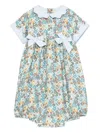 Mariella Ferrari Bow-detail Floral-print Dress In Blue