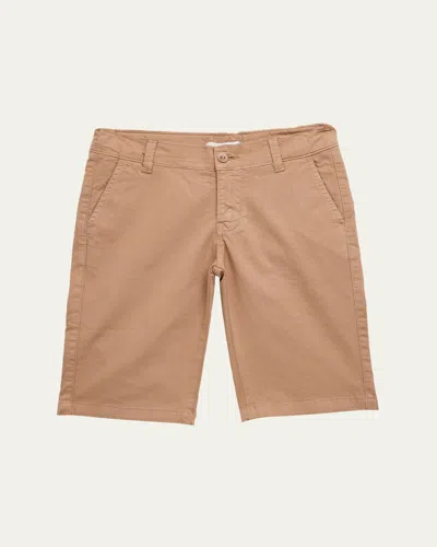 Mariella Ferrari Kids' Boy's Stretch Cotton Bermuda Shorts In 99
