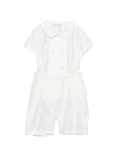 Mariella Ferrari Babies' Buttoned Romper In White