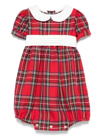 Mariella Ferrari Babies' Checked Body In Red