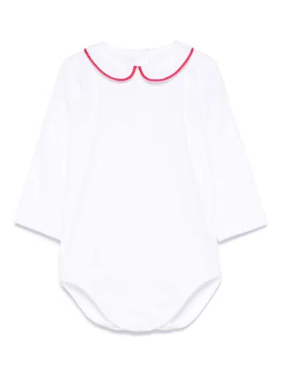 Mariella Ferrari Babies' Contrast-trim Body In White