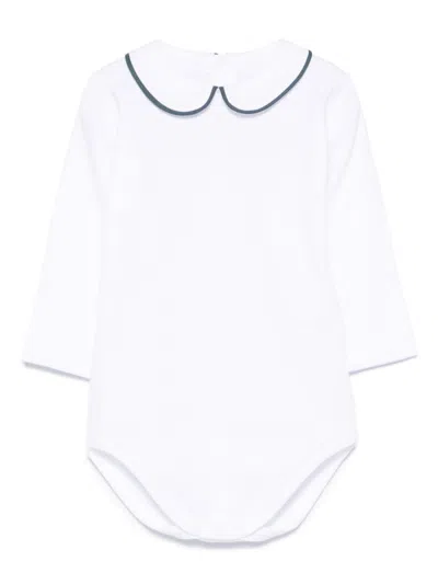 Mariella Ferrari Babies' Contrast-trim Body In White