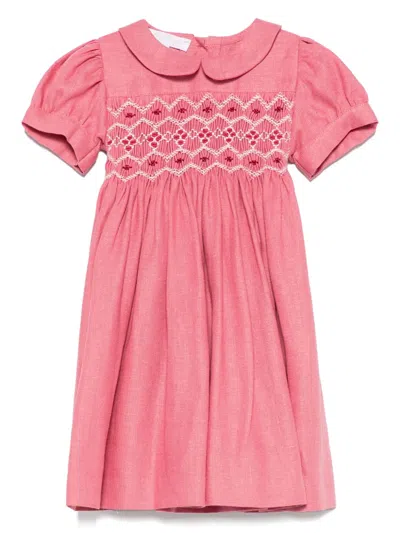 Mariella Ferrari Babies' Embroidered Dress In Pink