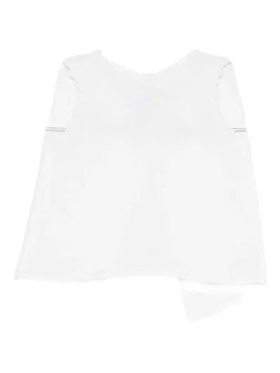 Mariella Ferrari Babies' Embroidered Top In White