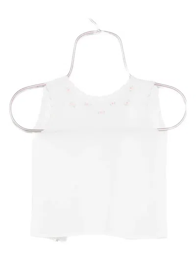 Mariella Ferrari Babies' Embroidered Top In White