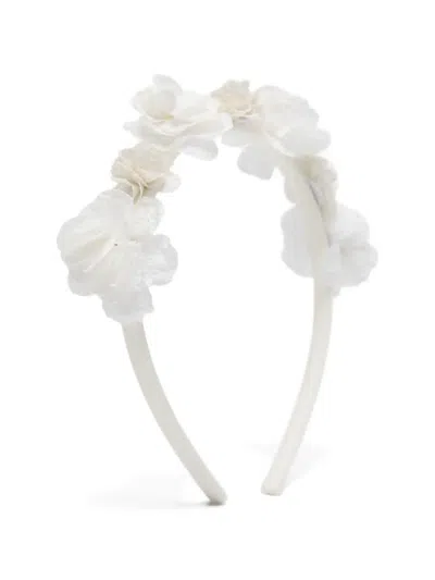 Mariella Ferrari Babies' Floral-appliqué Headband In White