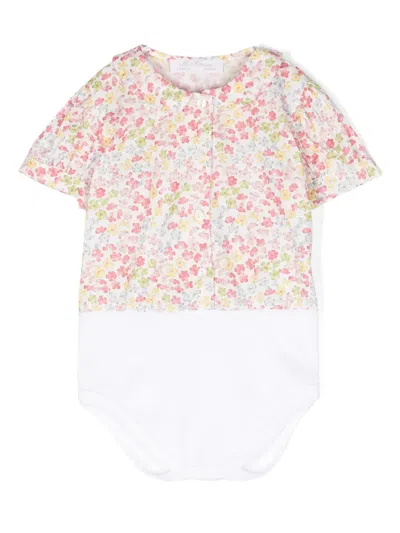 Mariella Ferrari Babies' Floral Cotton Body In White