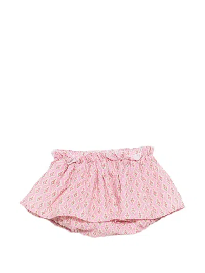 Mariella Ferrari Babies' Floral-print Shorts In Pink