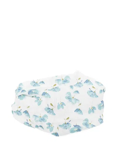 Mariella Ferrari Babies' Floral-print Headband In White