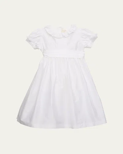 Mariella Ferrari Kids' Girl's Ruffle Trim Collared Dress In 077 / 077