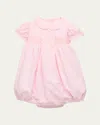 Mariella Ferrari Girl's Swiss Dot Smocked Bubble Romper In 64
