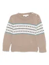 Mariella Ferrari Intarsia-knit Sweater In Brown