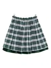 Mariella Ferrari Plaid-pattern Skirt In Green