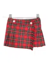 Mariella Ferrari Pleated Fringed Wool Skirt In Multi
