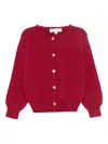 Mariella Ferrari Round-neck Cardigan In Red