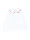 Mariella Ferrari Ruffled-collar T-shirt In White