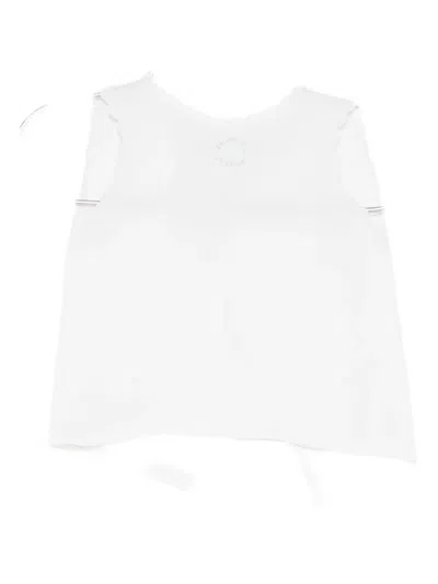 Mariella Ferrari Babies' Scallop-trim Top In Blue