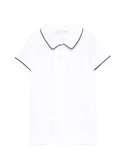 Mariella Ferrari Babies' Short-sleeves Polo Shirt In White