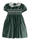 Mariella Ferrari Ruffled-detail Smocked Dress In Green