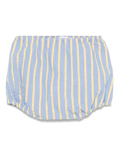 Mariella Ferrari Babies' Striped Bloomers In Blue