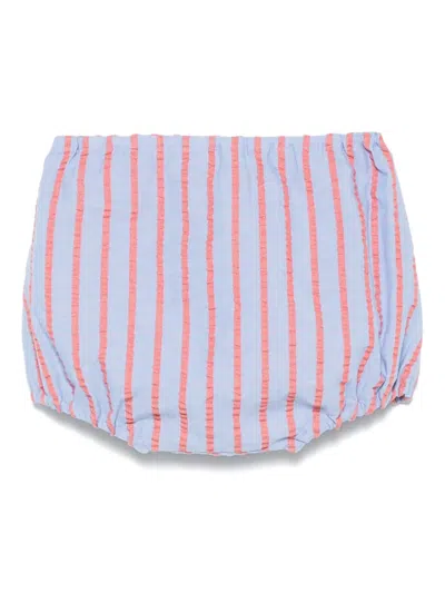 Mariella Ferrari Babies' Striped Shorts In Blue