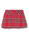 Mariella Ferrari Tartan-check Skirt In 红色