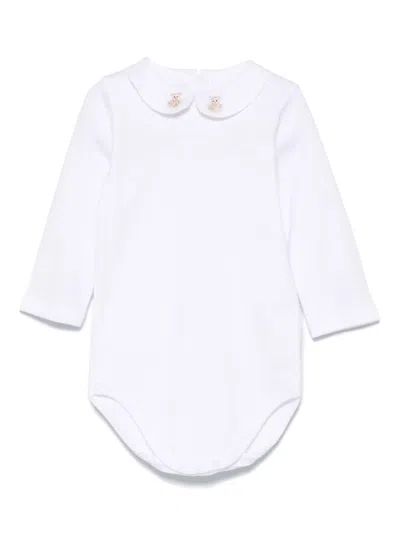 Mariella Ferrari Babies' Teddy Bear-motif Body In White