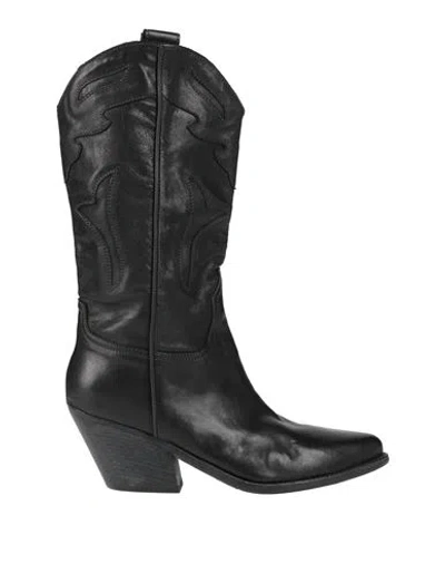 Mariga Woman Ankle Boots Black Size 10 Calfskin