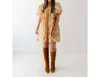 Marigold Camille Mini Dress In Glazed Ginger In Multi